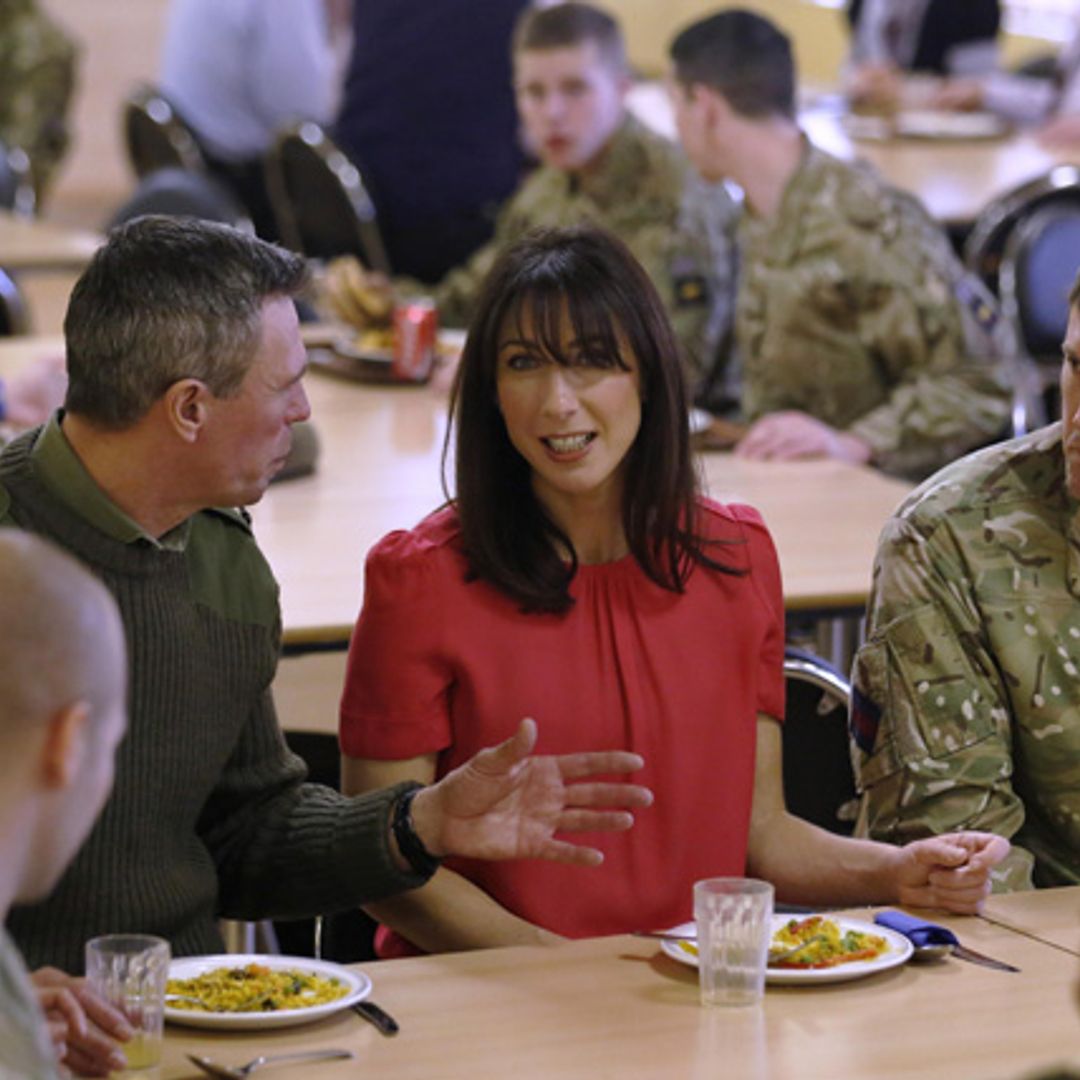 Best of British: Samantha Cameron awards troops Brit Awards tickets