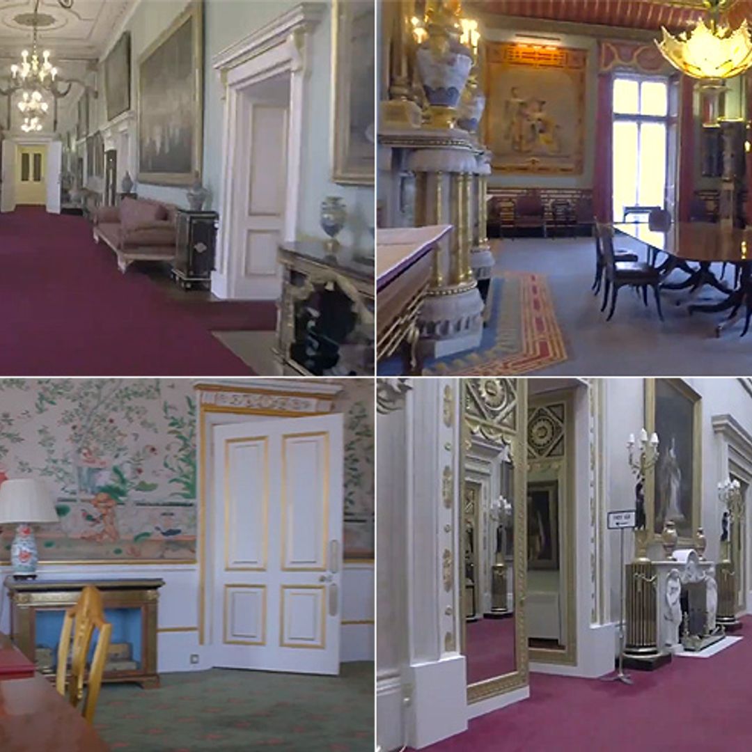 Take a tour of Buckingham Palace to see rooms you never knew existed – video