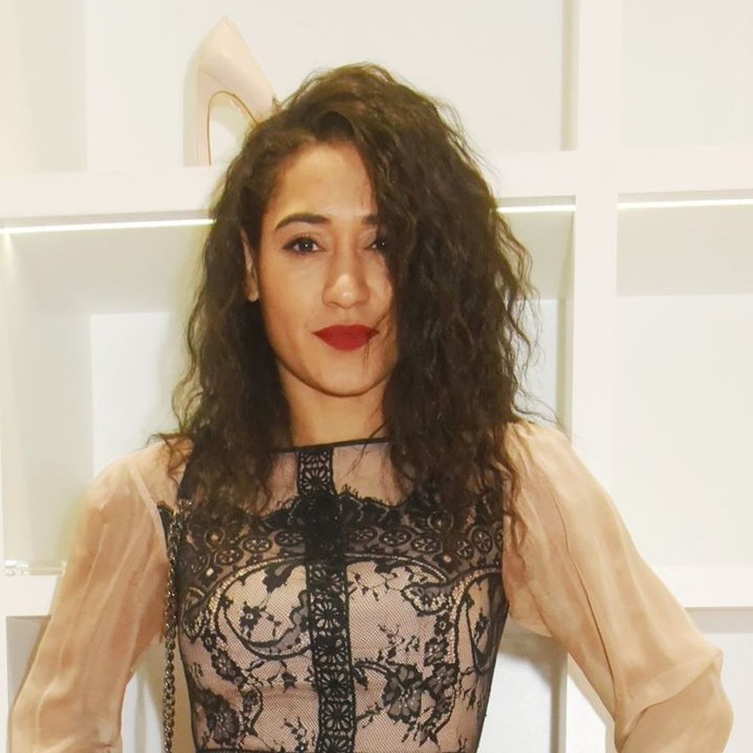 Josephine Jobert shows off incredible abs in bodycon workout outfit