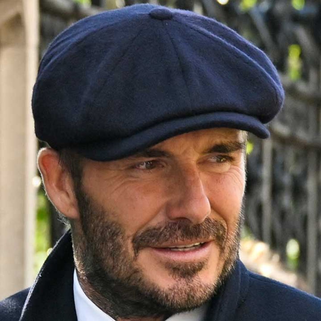 David Beckham wells up as he passes by the late Queen's coffin