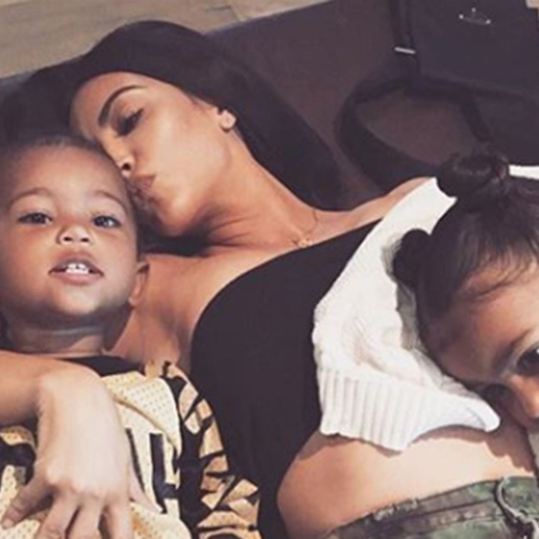 Kim Kardashian's son Saint is so big now! See rare photo of both kids