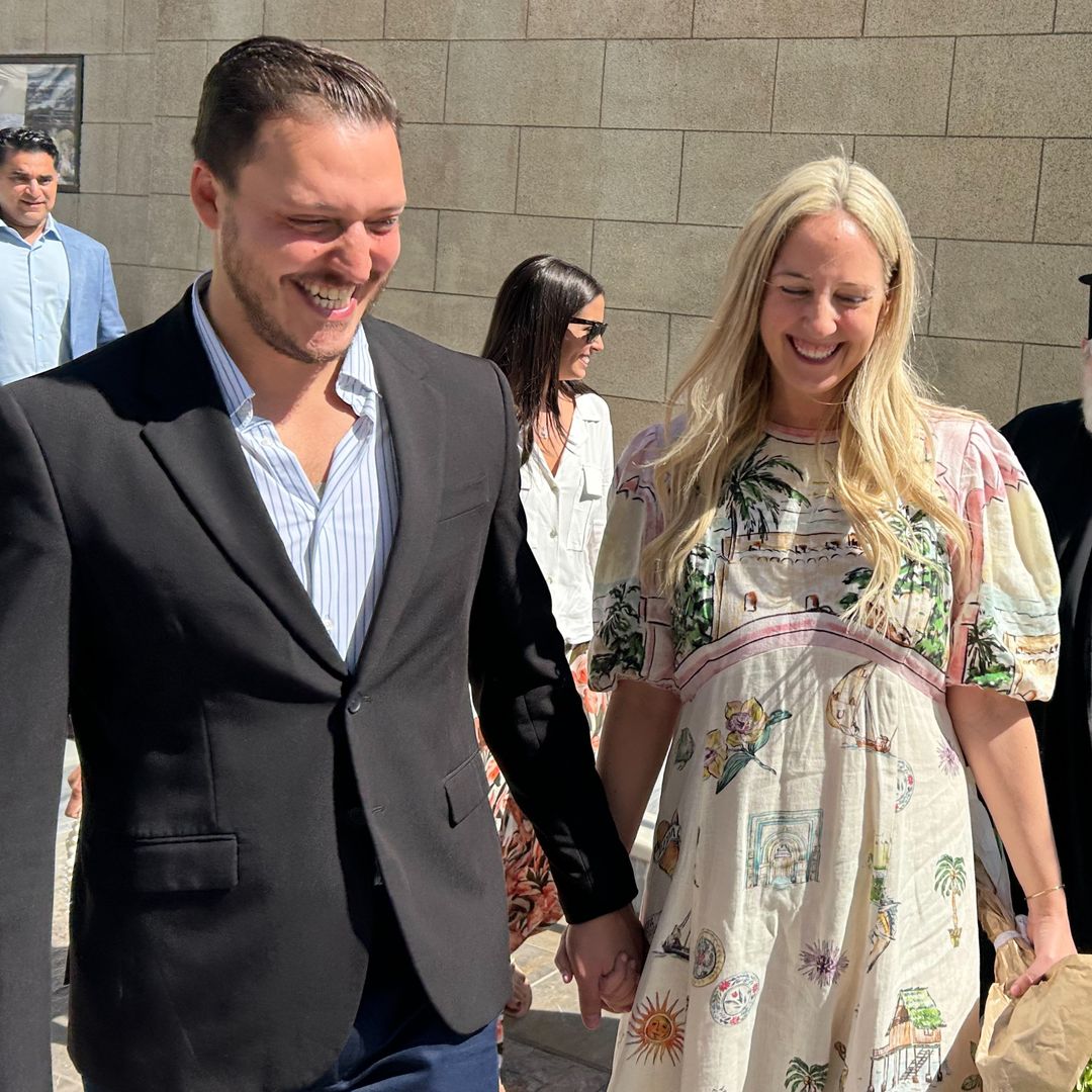 Princess Theodora and Matthew Kumar are all smiles as they attend final wedding rehearsal