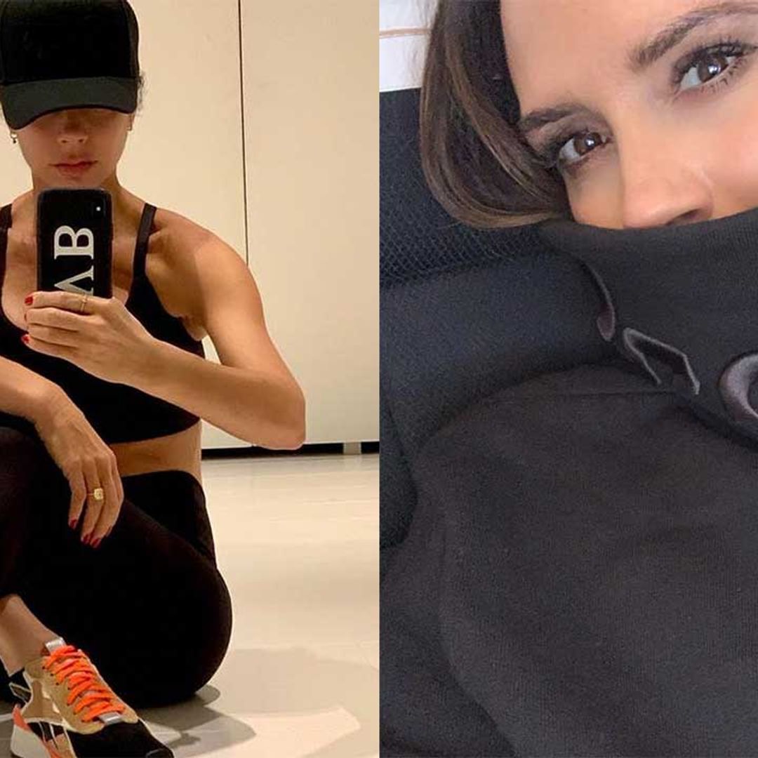 Victoria Beckham shows off her abs as she models new Reebok collaboration, and well, she looks incredible