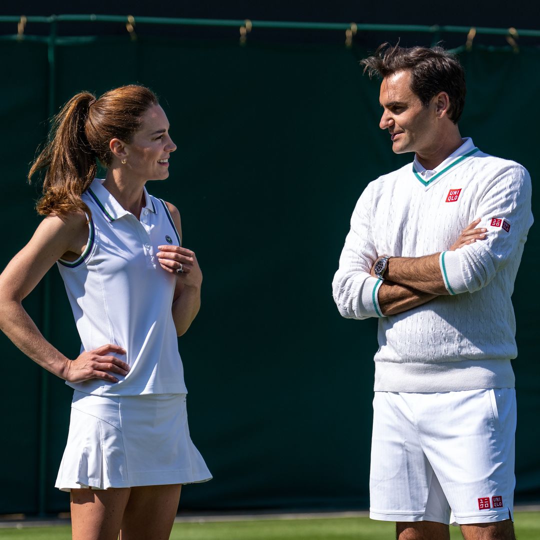 Princess Kate plays tennis with Roger Federer ahead of Wimbledon – watch video