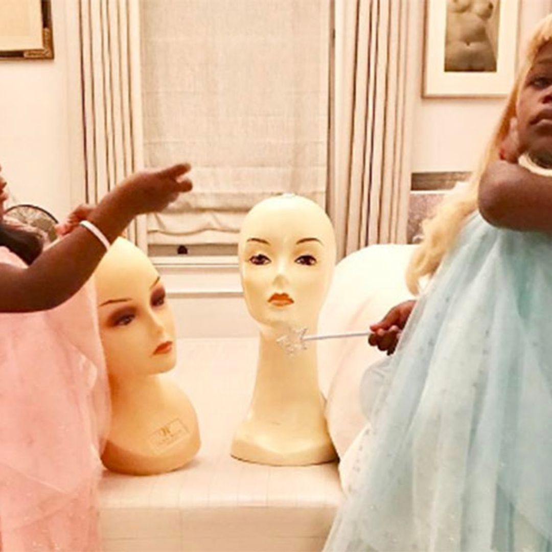Madonna shares adorable snap of twins playing dress-up