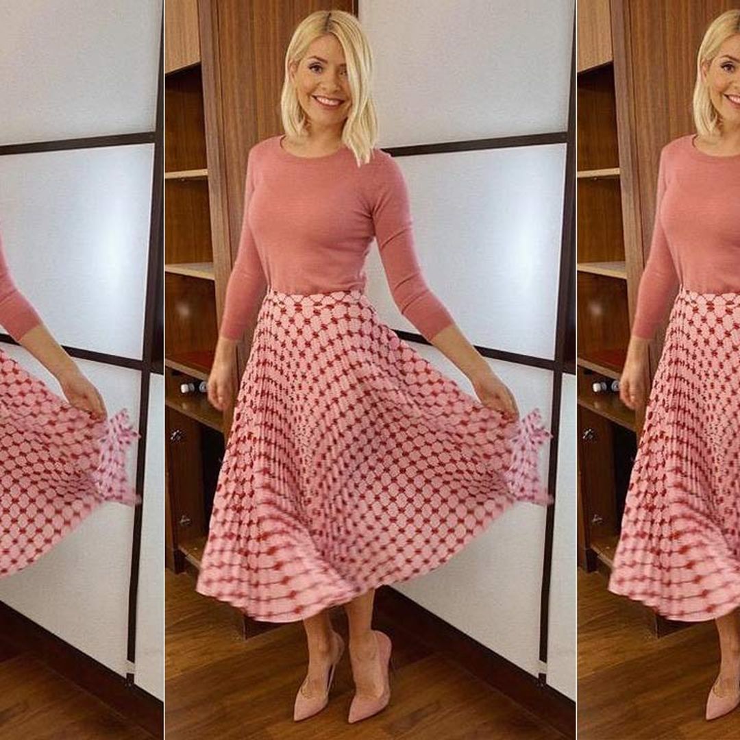 Holly Willoughby's pink Valentine's Day outfit will make you swoon