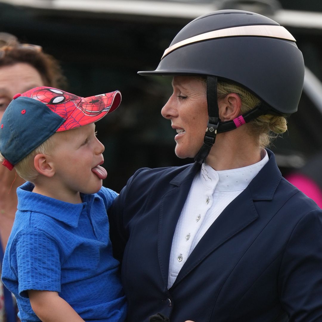 Zara Tindall rocks skinny trousers for super rare appearance with young son Lucas