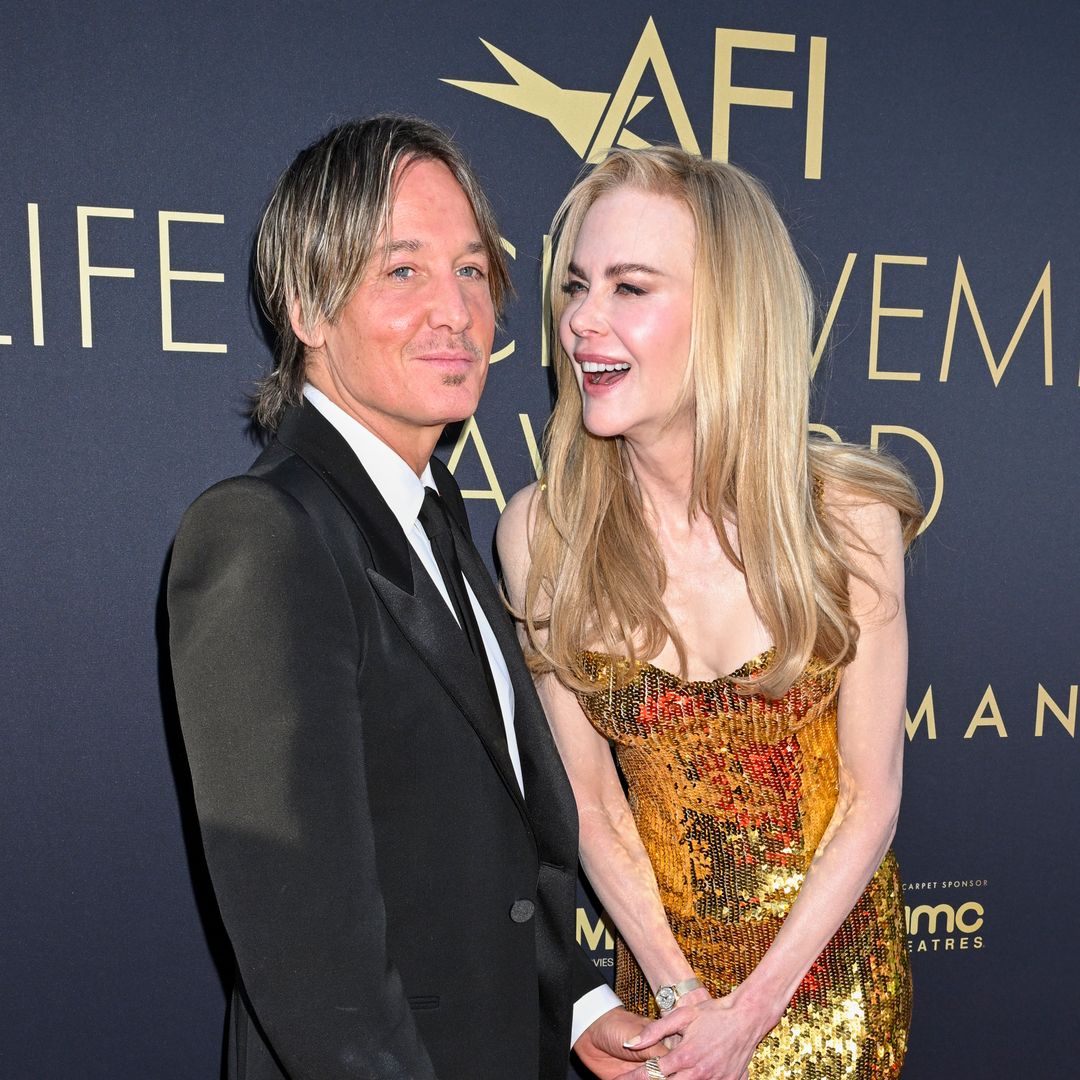 Nicole Kidman looks incredible in gold Balenciaga gown with husband Keith Urban as she's honored at AFI Life Achievement Award gala