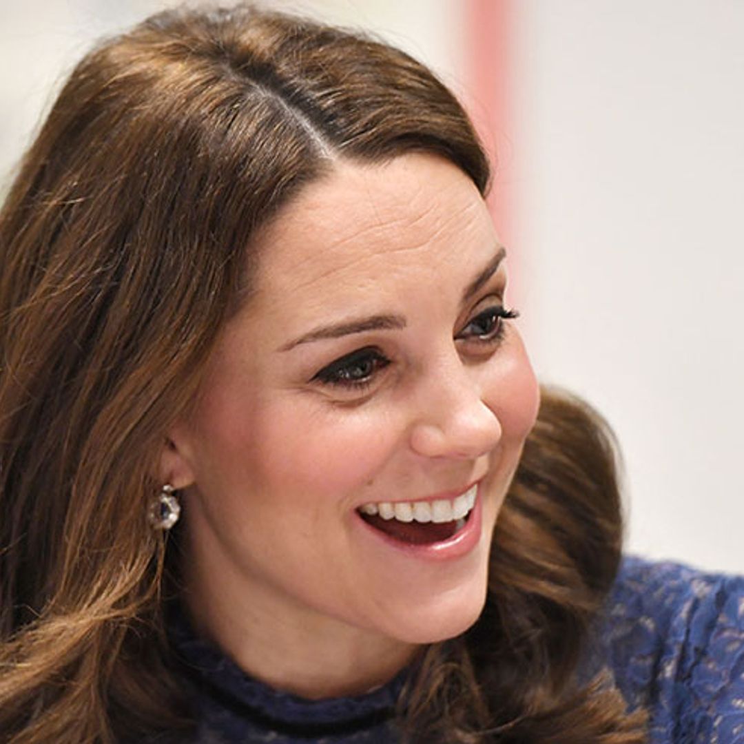 Kate Middleton braves the cold at mental health charity event as due date nears
