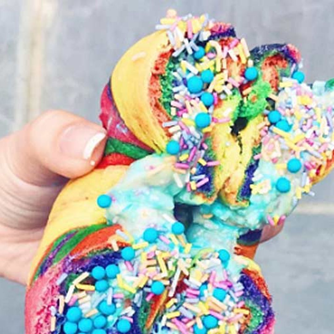 YouTube star Tanya Burr reveals how to make rainbow bagels