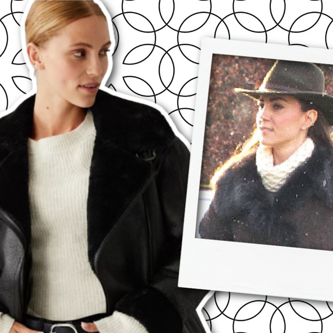 Princess Kate's shearling jacket is sold out but we've found an M&S lookalike