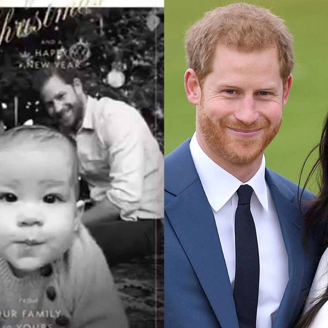 Prince Harry and Meghan Markle release adorable Christmas photo with baby Archie - see picture
