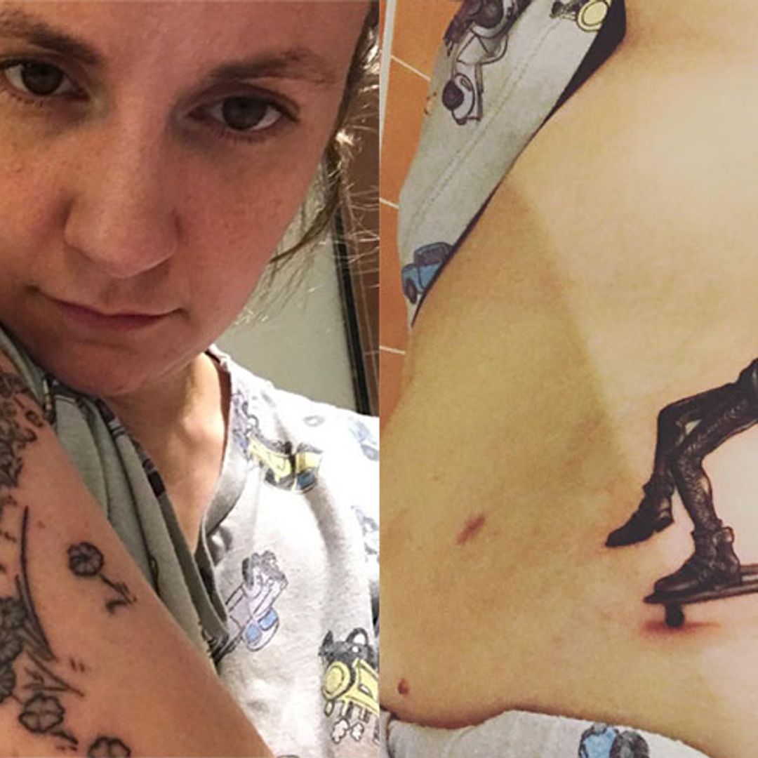 Lena Dunham turns her endometriosis scar into body art with new tattoo