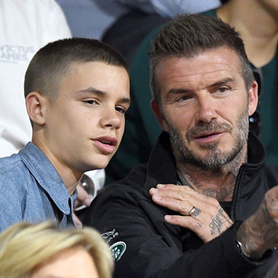David Beckham kisses son Romeo at Invictus Games - see adorable photo