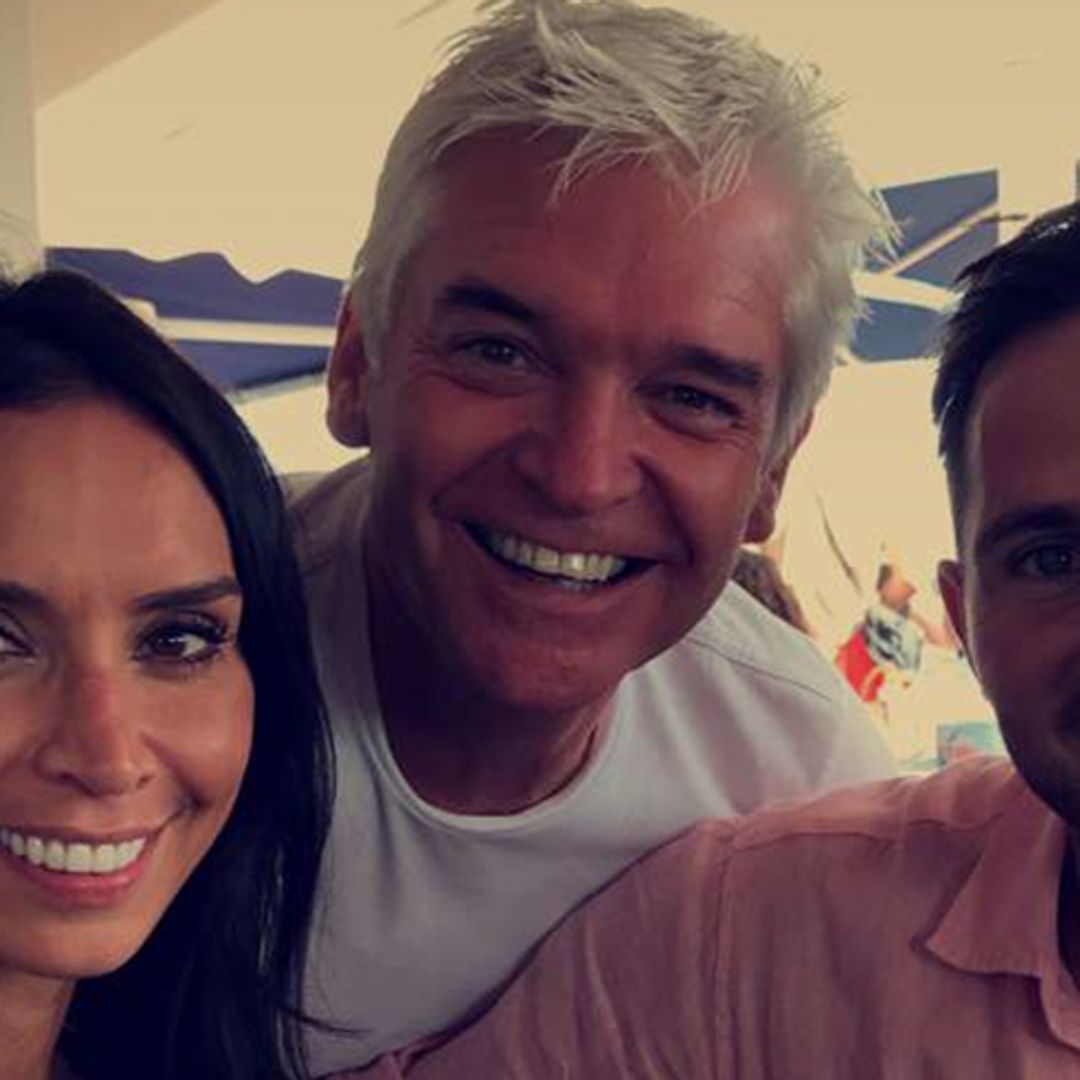 Phillip Schofield parties with Christine and Frank Lampard in Portugal