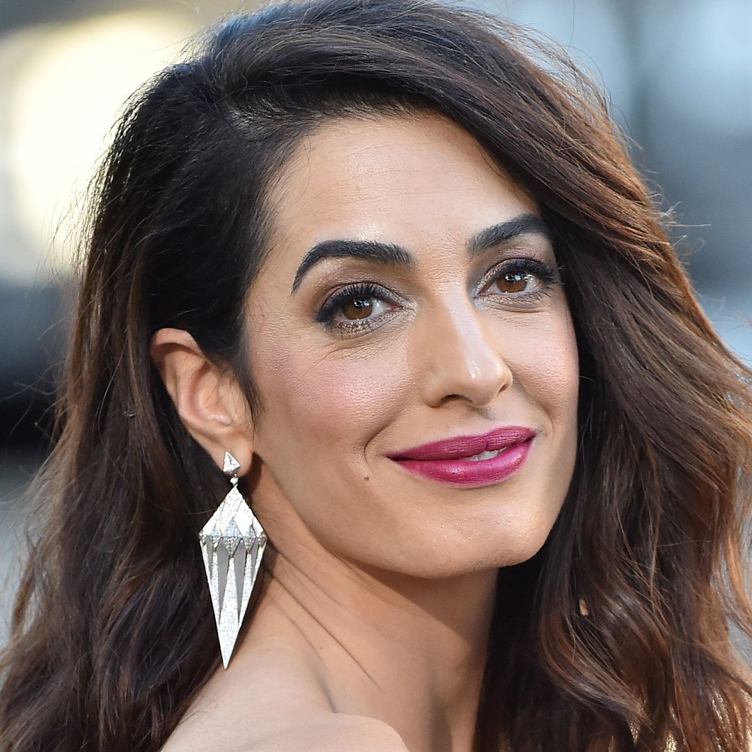 Amal Clooney's golden goddess moment in chainmail mini dress