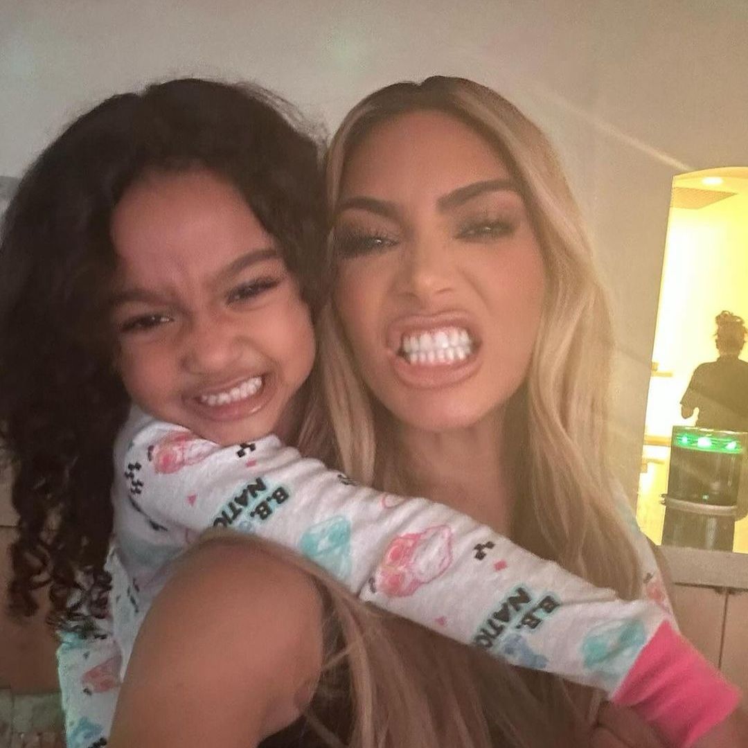 Kim Kardashian's daughter Chicago, six, models with straight hair at fashion show in adorable video