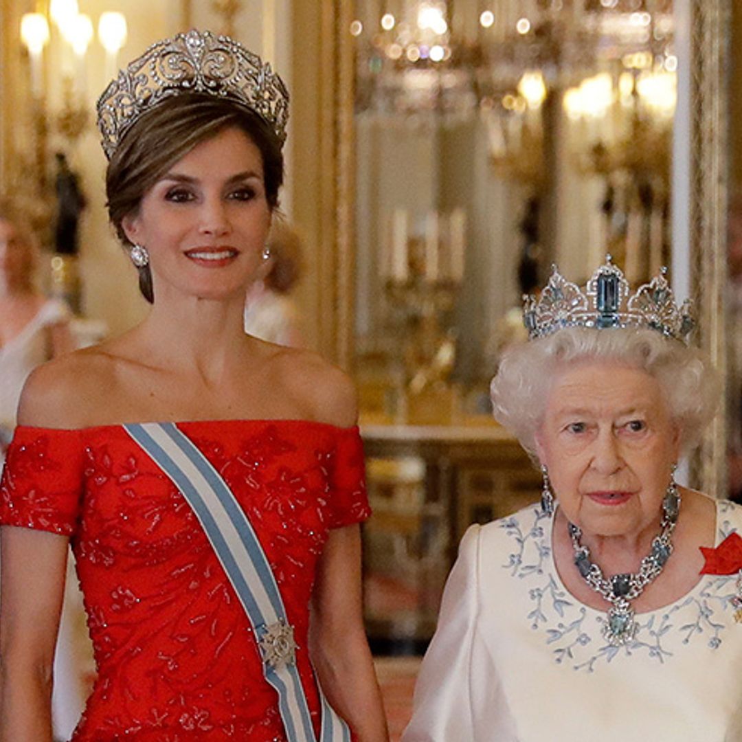 Duchess Kate and Queen Letizia dazzle at the Queen’s state banquet at Buckingham Palace