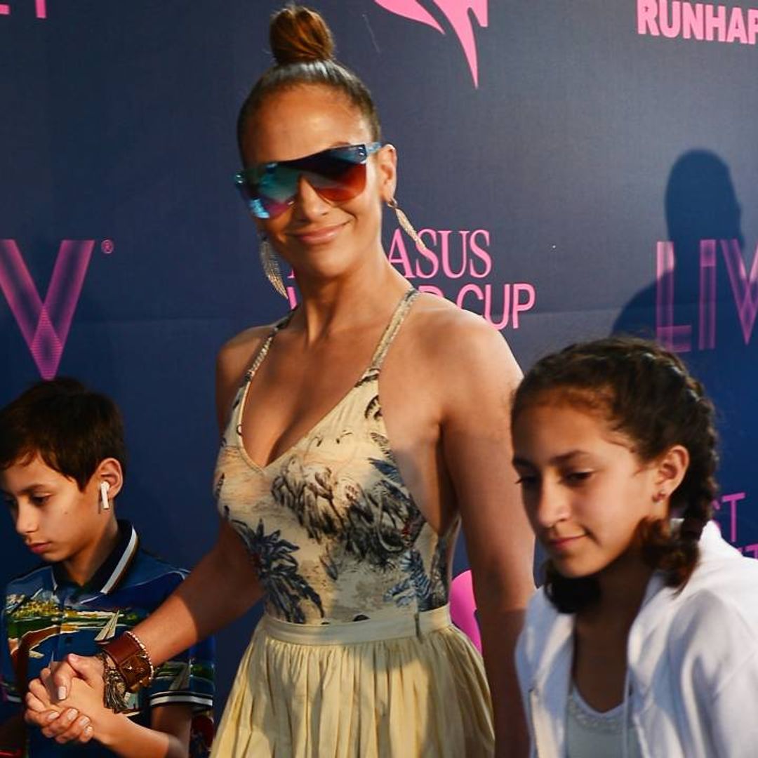 Jennifer Lopez shares new photo of her twins Emme and Max at home with their stepsisters