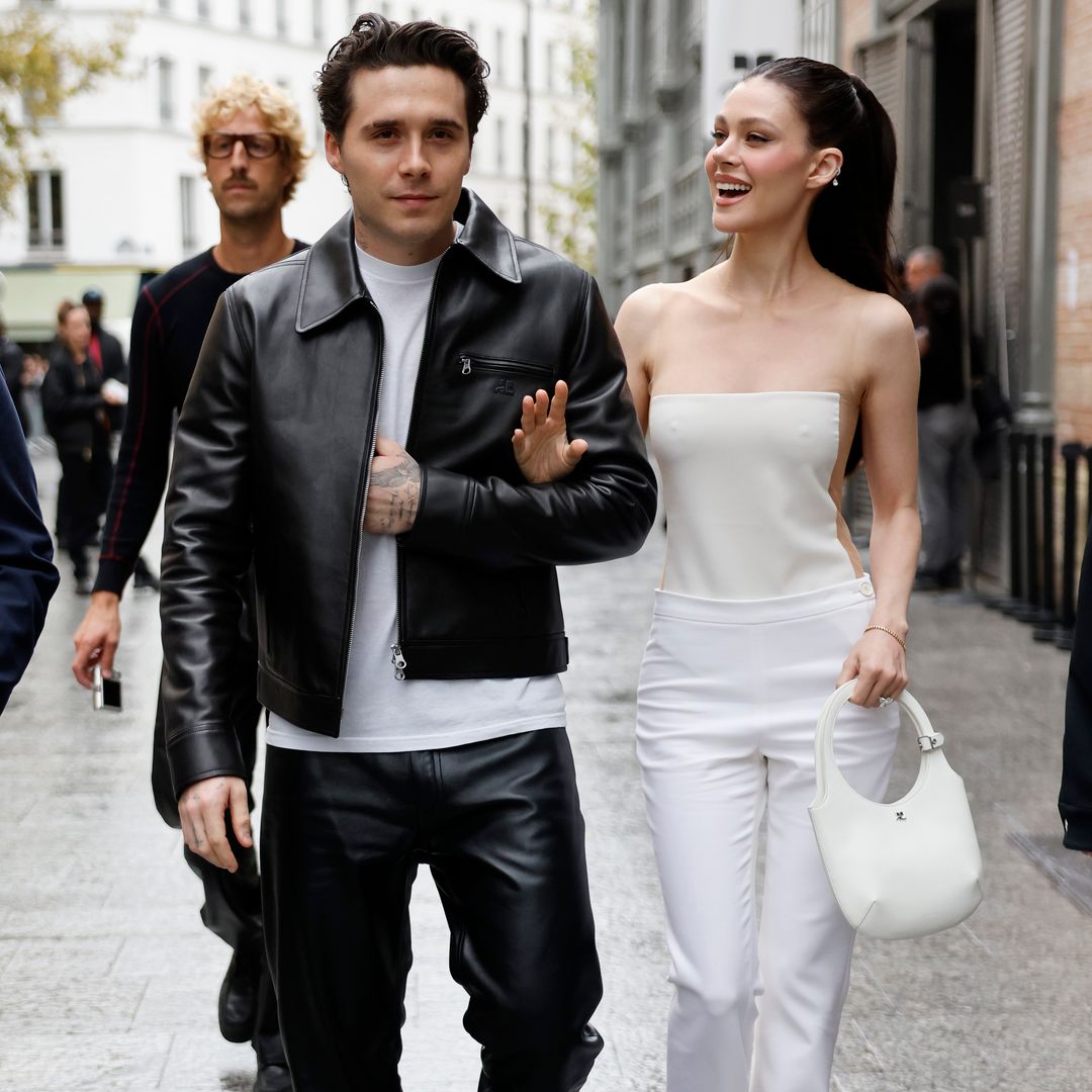 Nicola Peltz Beckham walked down the aisle in leather - and you totally missed it