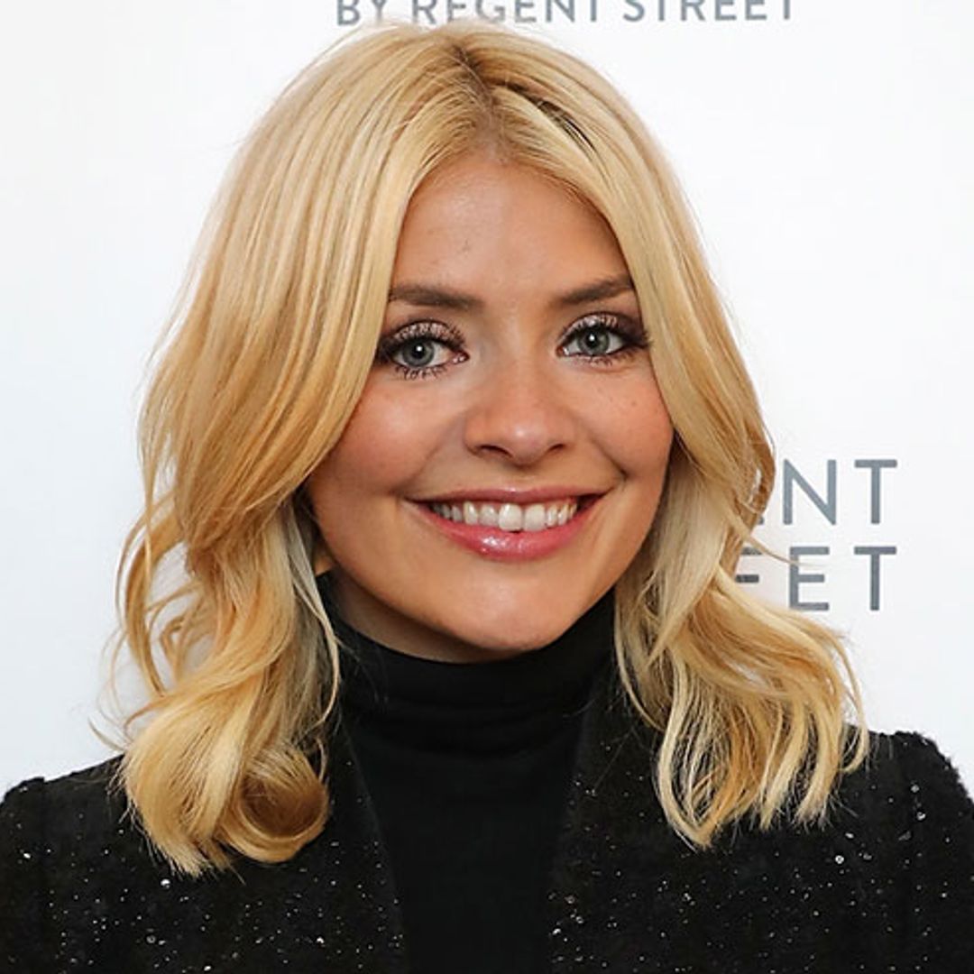 Holly Willoughby looks glamourous in £145 black dress