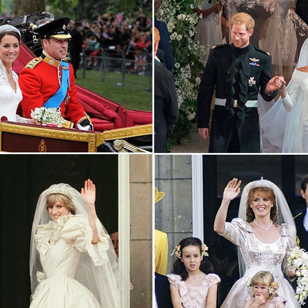 Prince Charmings and Princess Brides! British royal weddings that looked straight out of a fairytale