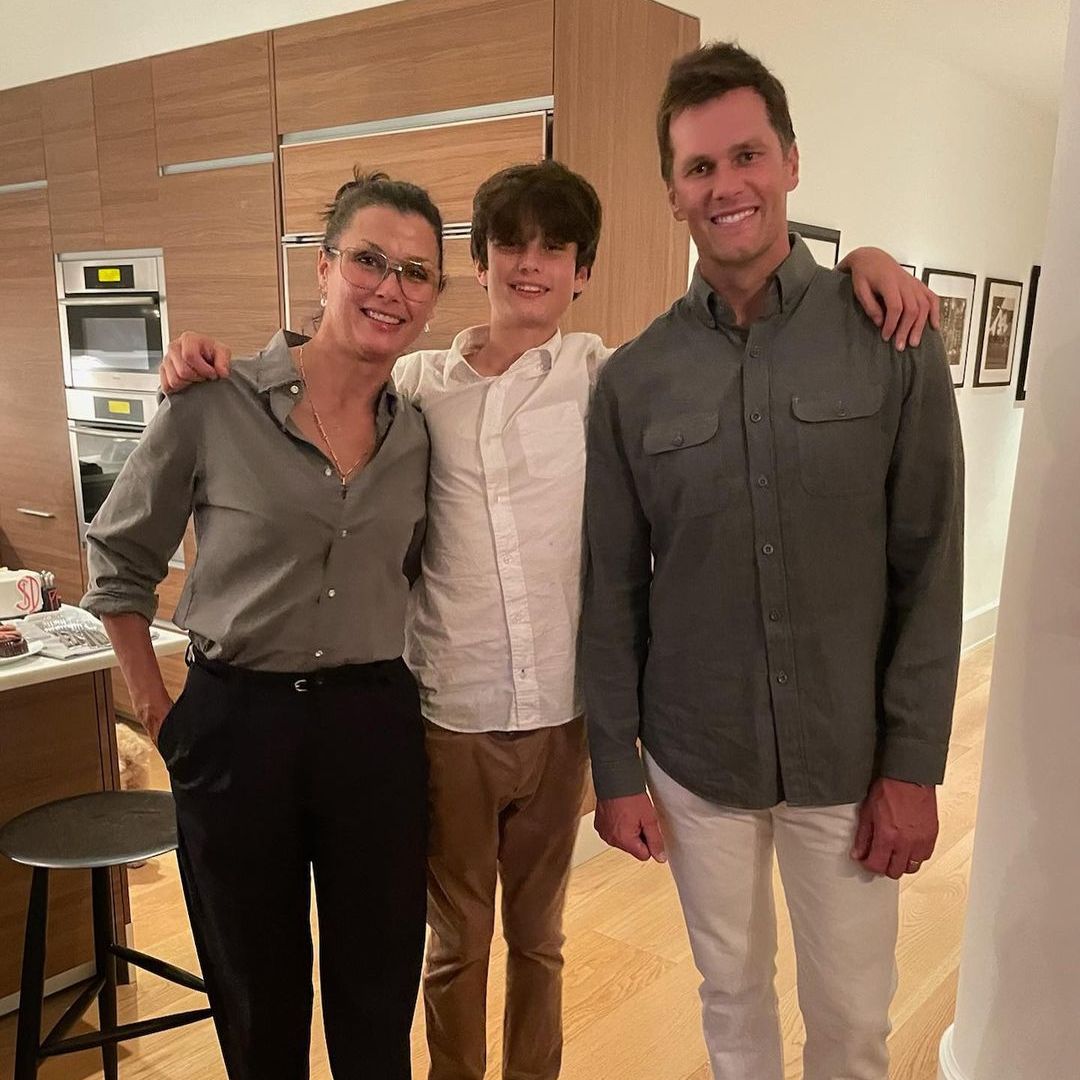 Tom Brady and Bridget Moynahan with their son Jack, shared on Instagram