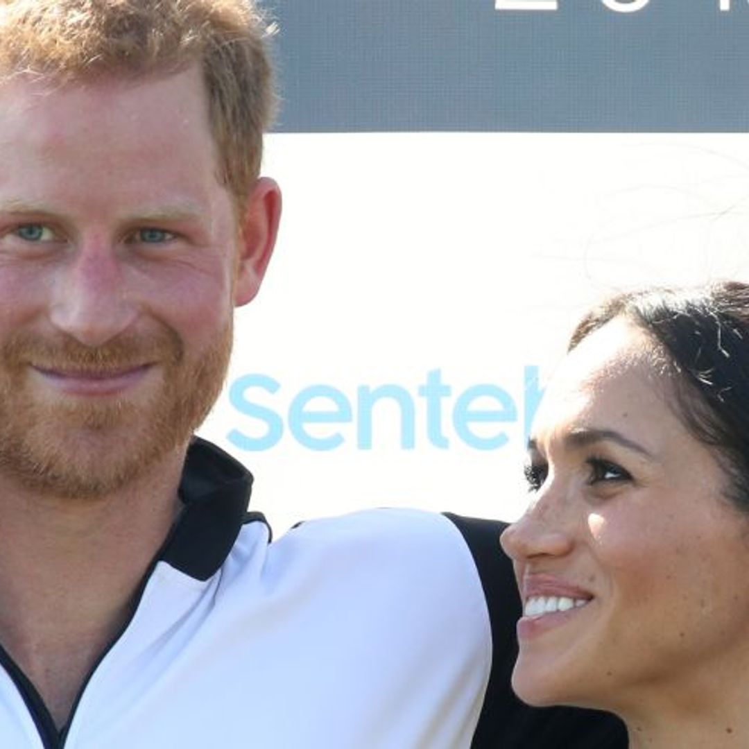See the sweet moment Prince Harry and Meghan celebrate polo win with a kiss