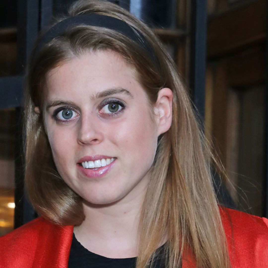 Princess Beatrice wraps up warm in stylish coat for rare outing with baby Sienna