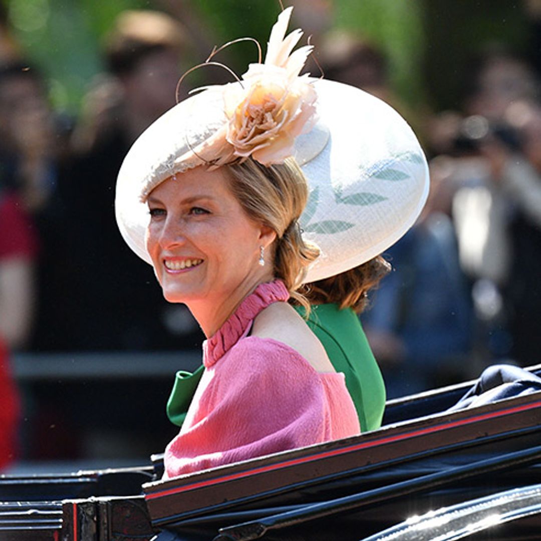 The Countess of Wessex is pretty in pink at Trooping the Colour 2018