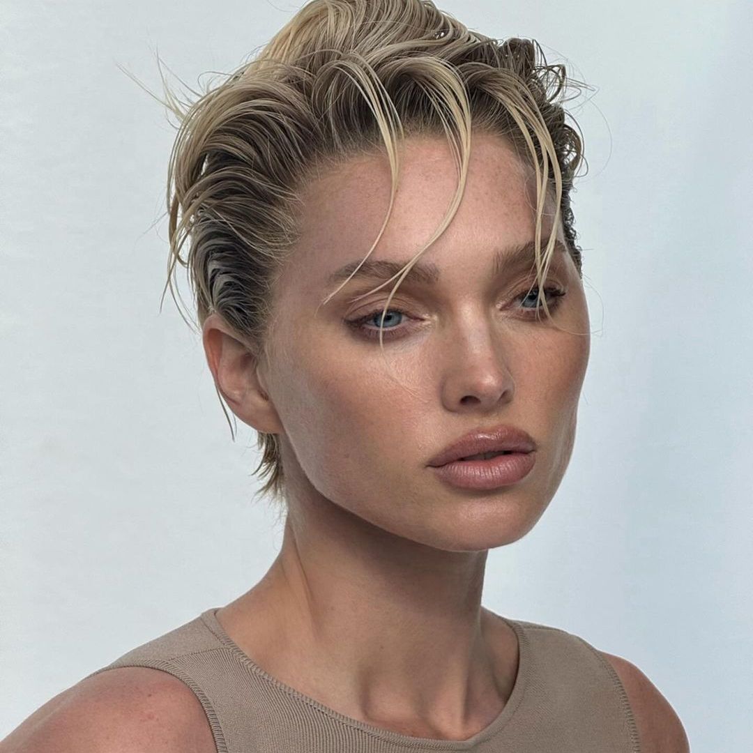 Elsa Hosk wows in plunging dress with shock hair transformation