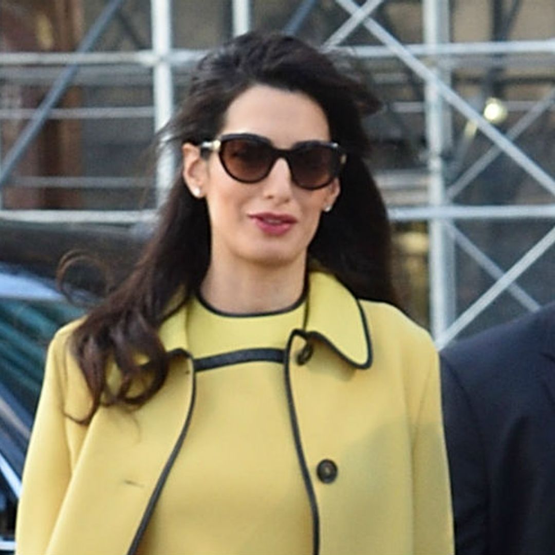 Amal Clooney dresses her growing bump in New York in two sensational outfits over two days