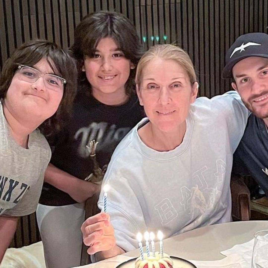 Celine Dion's twins look so different in sweet family photos