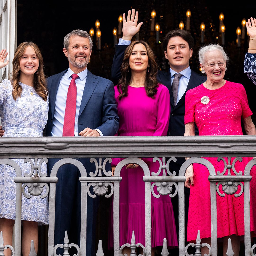 Danish royals make landmark balcony appearance for King Frederik's 56th birthday
