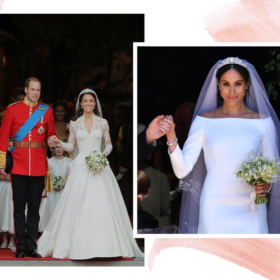 Most popular royal wedding dresses: Meghan Markle, Kate Middleton, Princess Diana and more