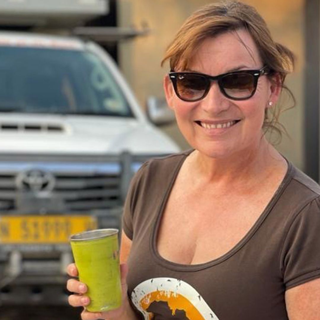 Lorraine Kelly encounters one of the most endangered animals on Namibia adventure