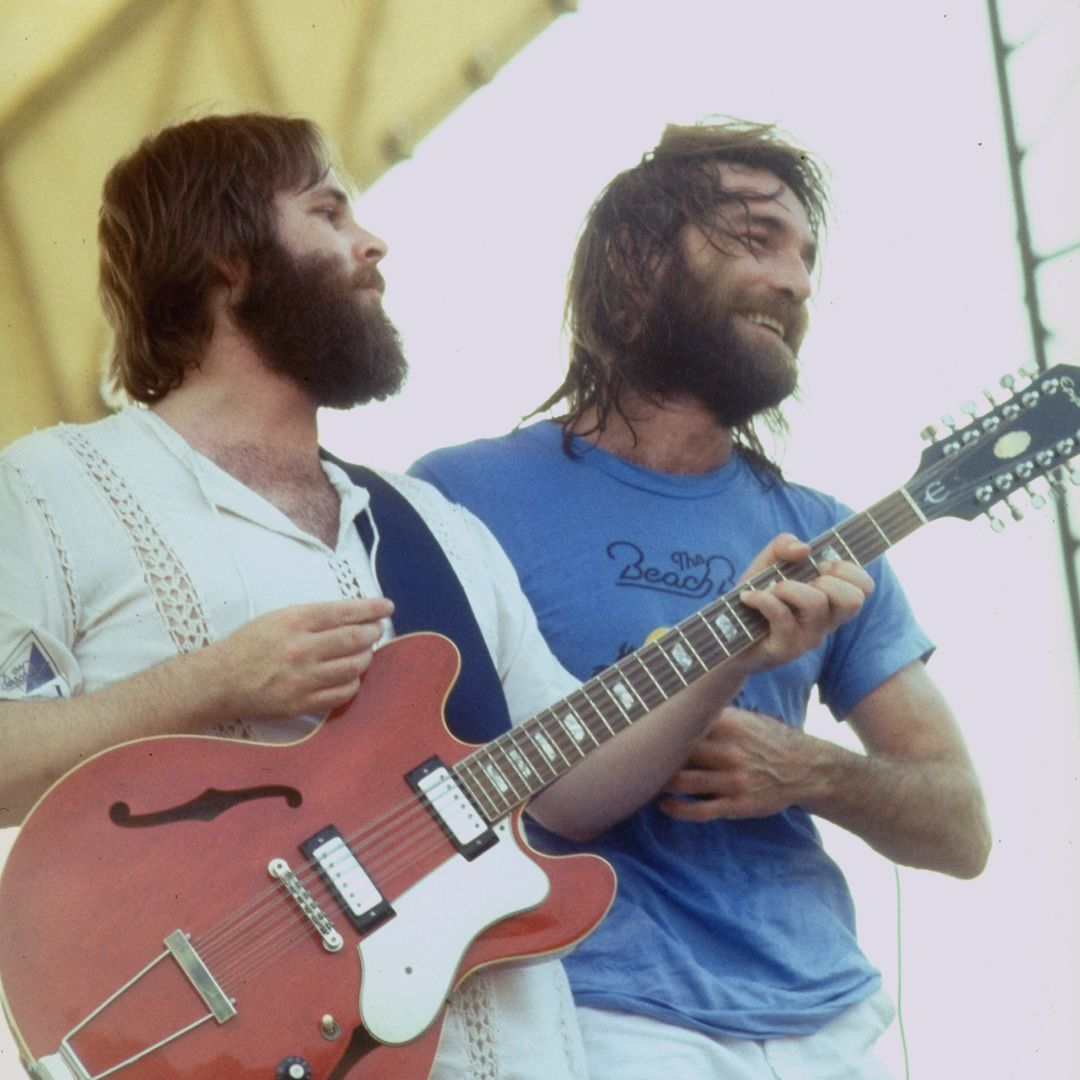 Carl and Dennis Wilson in 1977