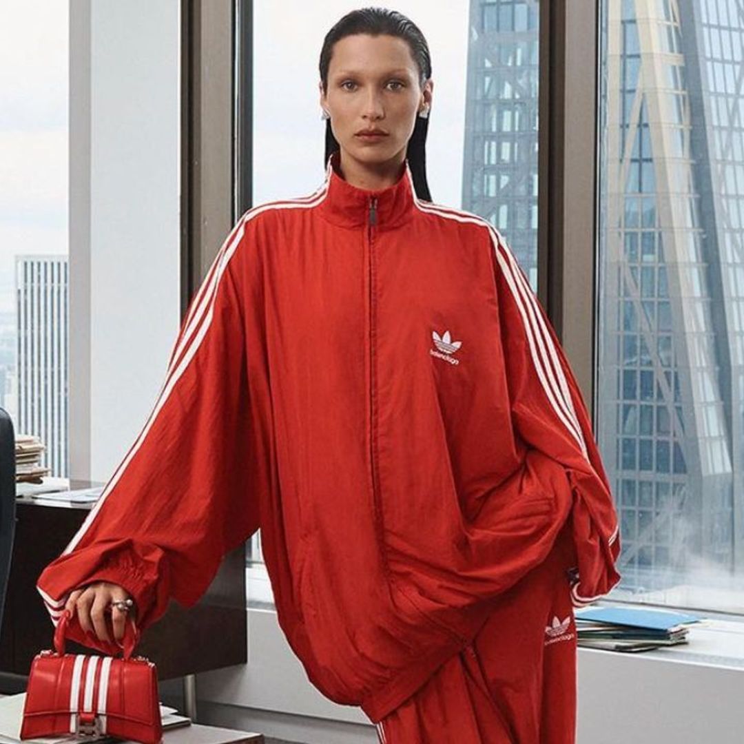 Bella Hadid serves 'footballer chic' in Adidas x Balenciaga's new campaign