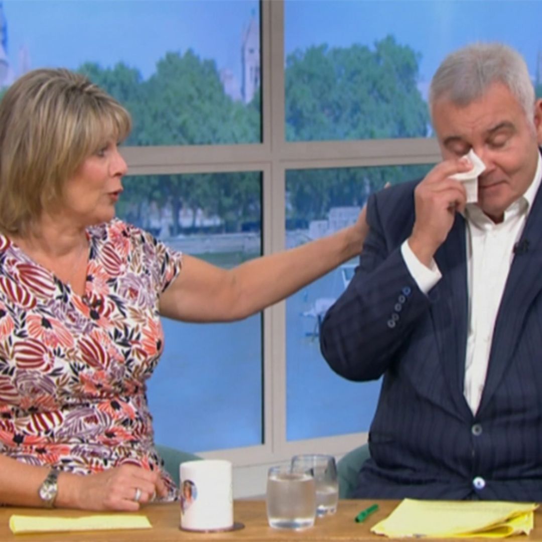 Ruth Langsford comforts tearful Eamonn Holmes on This Morning