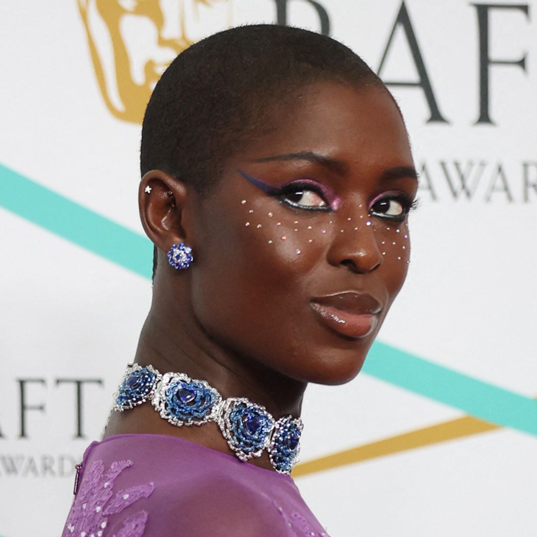 Jodie Turner-Smith looks bewitching in bejewelled gown at the BAFTAs