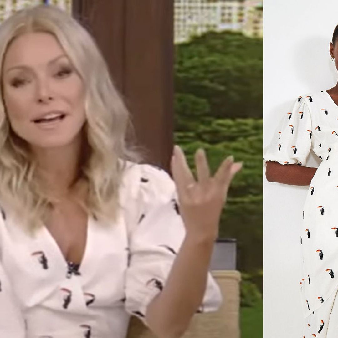 Kelly Ripa's bird print dress proves you can wear white after Labor Day