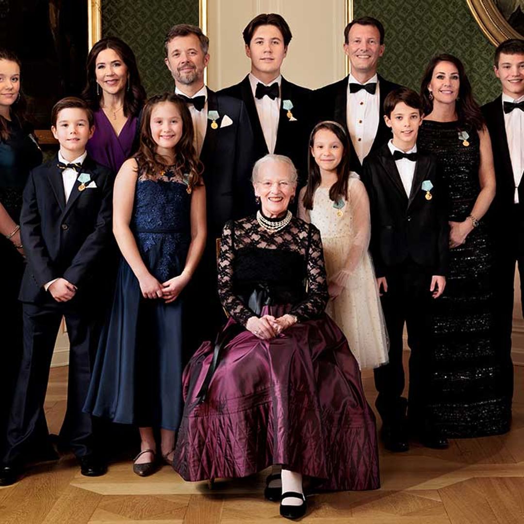 Queen Margrethe reunited with her grandchildren for milestone celebration