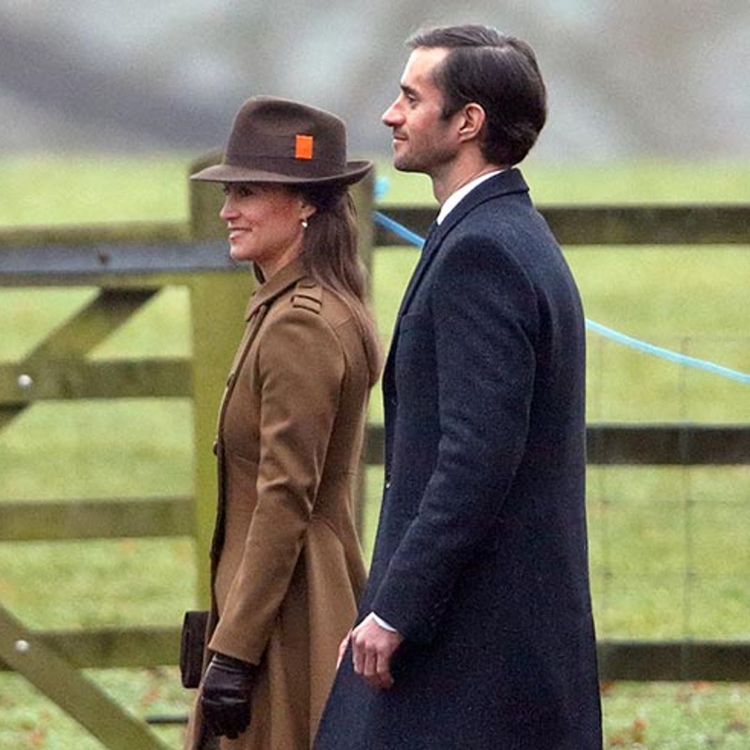 Pippa Middleton wraps up warm in the cosiest winter coat - and it looks just like her sister Kate's