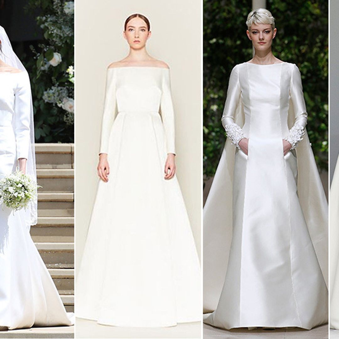 10 minimalist wedding dresses for the Meghan Markle look