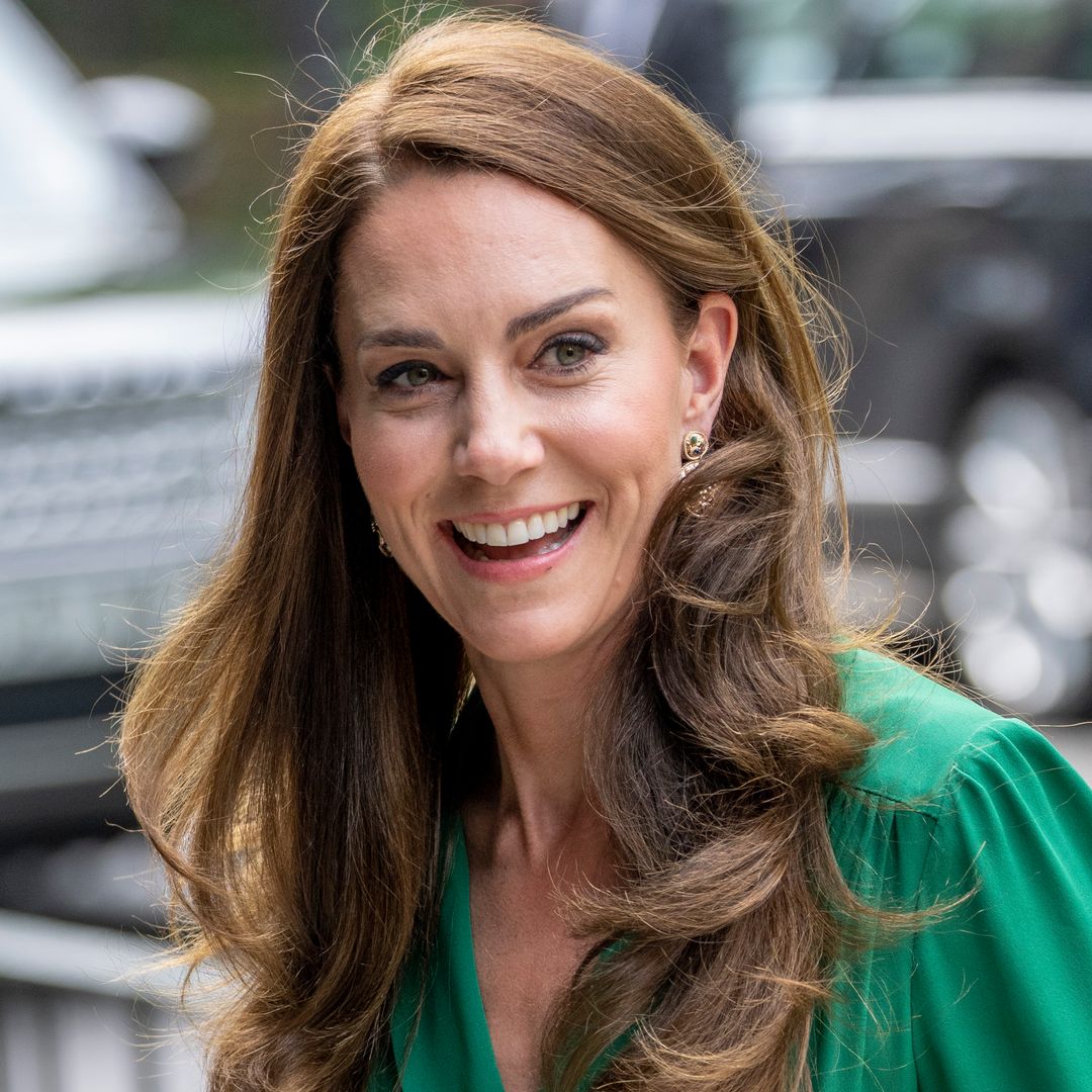 Windswept Princess Kate flashes glimpse of high street earrings under romantic curls