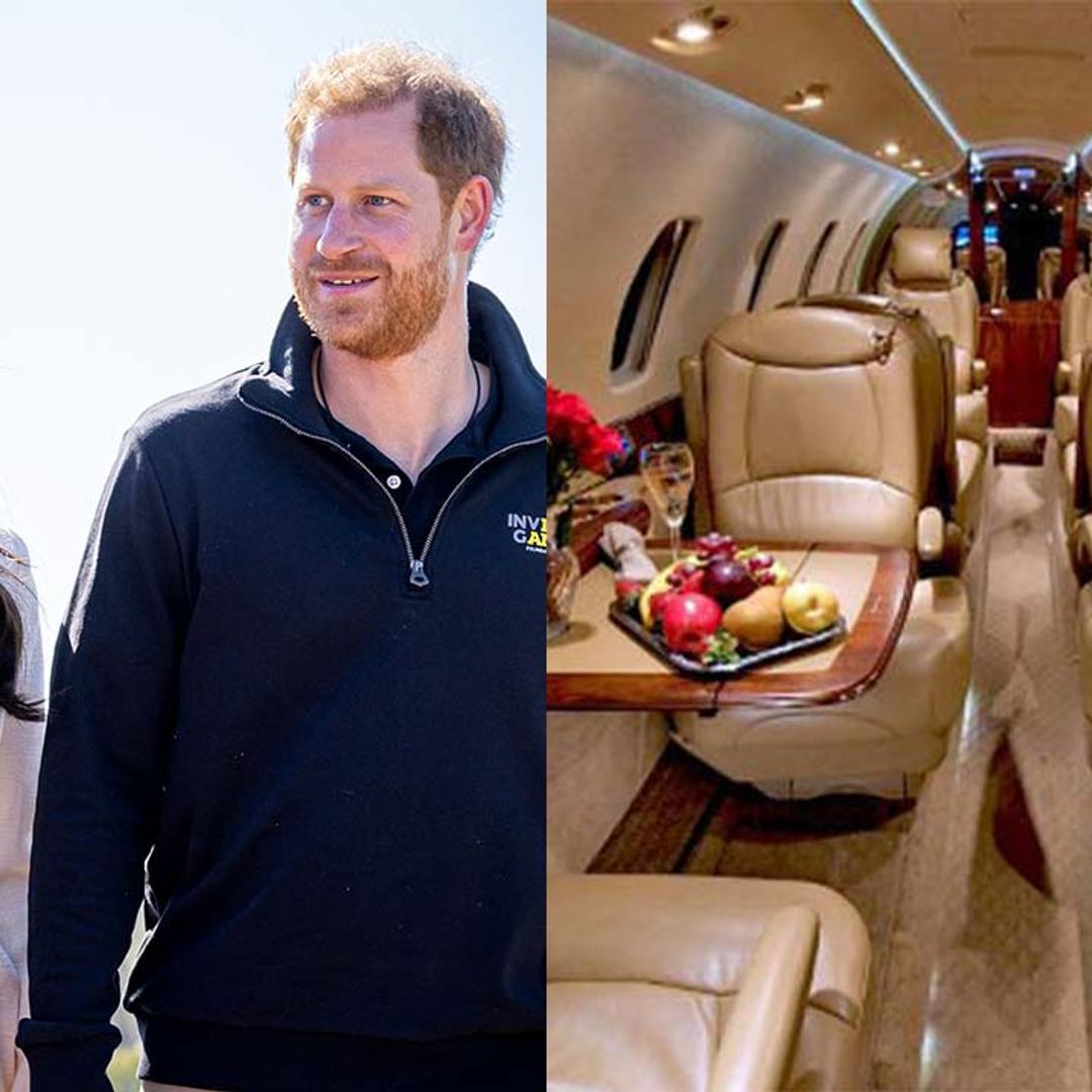 Inside Prince Harry & Meghan Markle's $6.5m private jet they flew from LA to London in