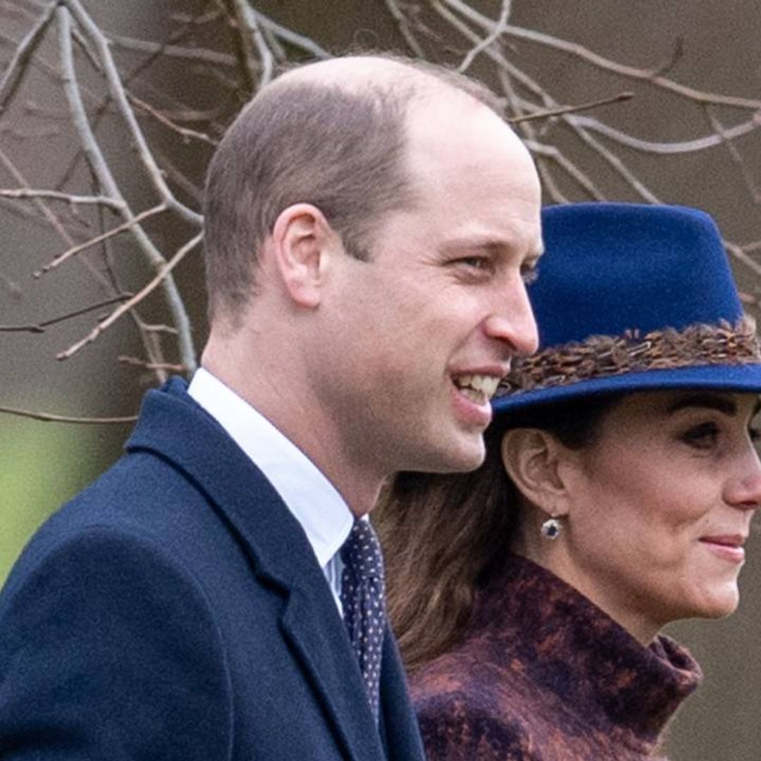 Prince William and Kate Middleton make surprise appearance at church with their family
