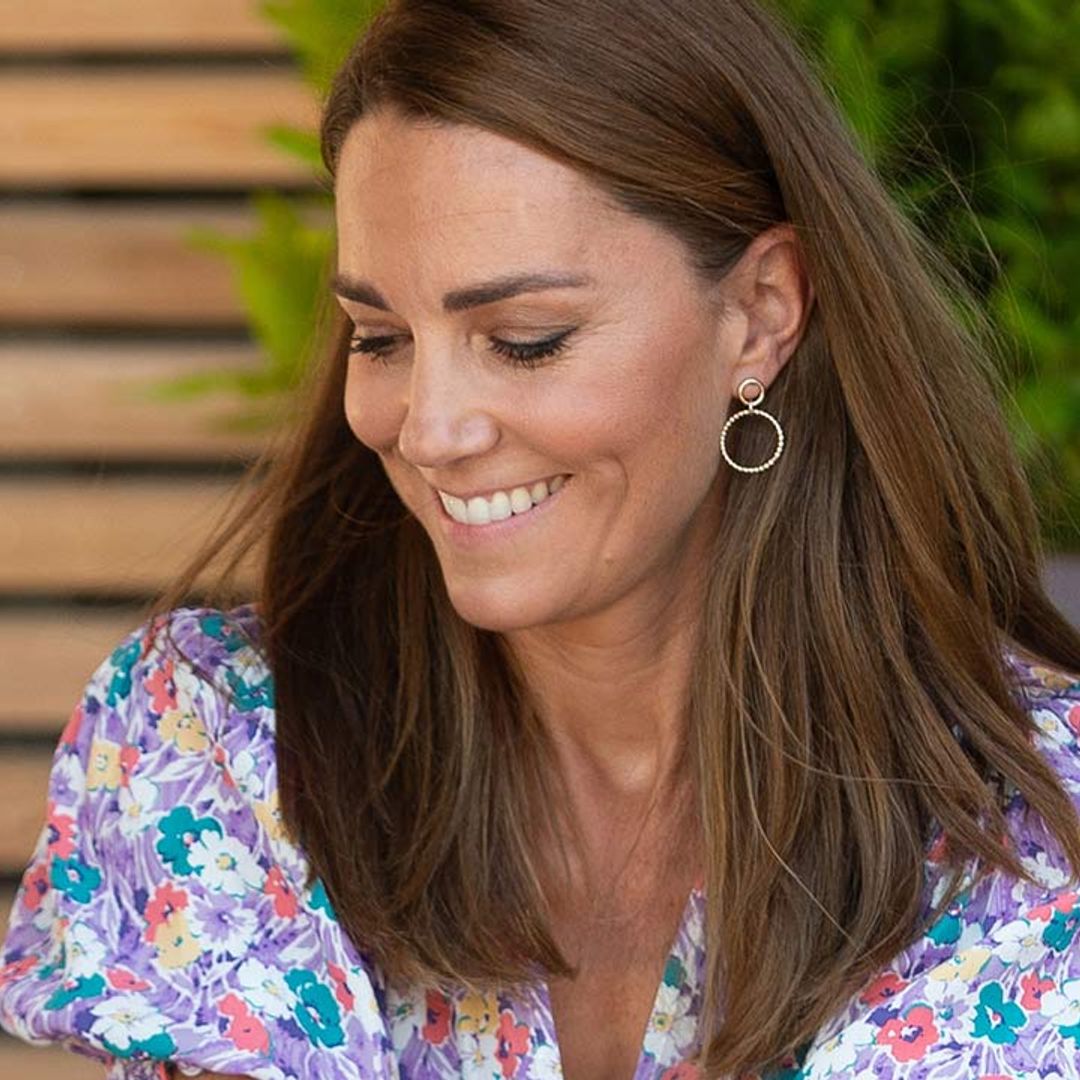 Kate Middleton rocks the puff sleeve trend with stunning pastel floral dress