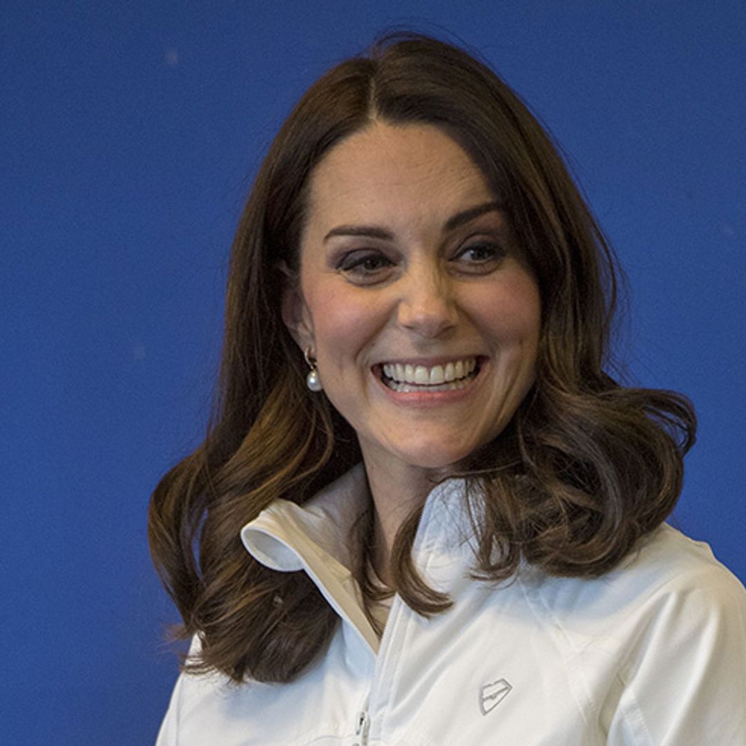 This is the best picture you will see of Kate's blossoming bump