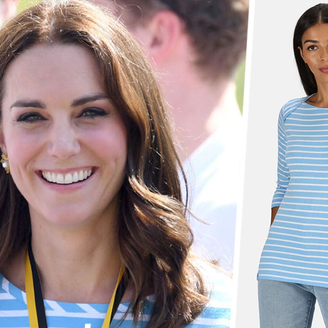 Remember Kate Middleton's sky blue Breton top? We've found an £8.95 version
